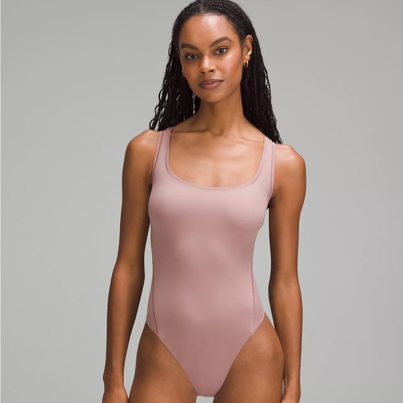 lululemon athletica Tops - LULULEMON NWT Wundermost Nulu Square-Neck Sleeveless Bodysuit | Twilight Rose